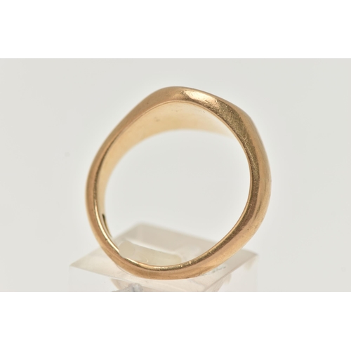 1 - AN 18CT GOLD GENTS SIGNET RING, oval signet with worn monogram engraving, hallmarked 18ct Birmingham... 