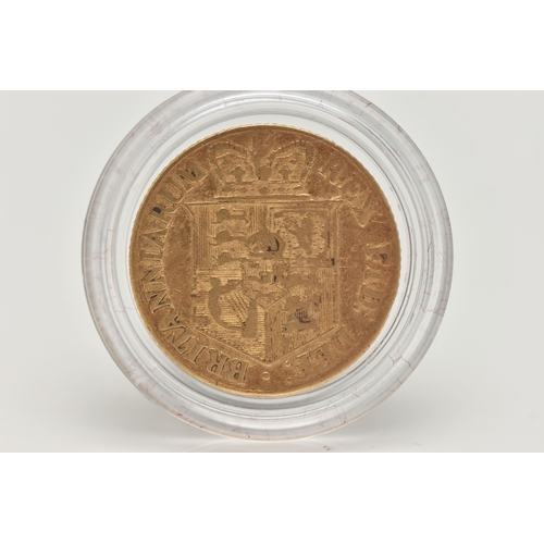 17 - A 22CT GOLD HALF SOVEREIGN 1817 GEORGE III SHIELD BACK, 3.99 grams, 19.30mm (Some Ware)