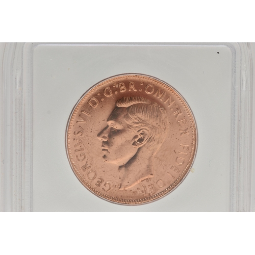 67 - A 1951 GEORGE V1 PROOF PENNY COIN SLABBED and GRADED by  I.C.G. And Verified PR65 RD (1415600101)