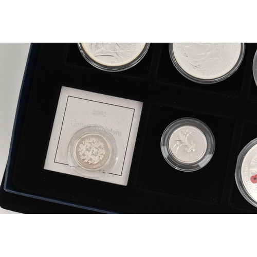 134 - A QUANTITY OF ROYAL MINT AND WESTMINSTER COINAGE, to include a 1911 British Trade Dollar with certif... 