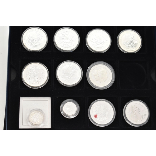 134 - A QUANTITY OF ROYAL MINT AND WESTMINSTER COINAGE, to include a 1911 British Trade Dollar with certif... 