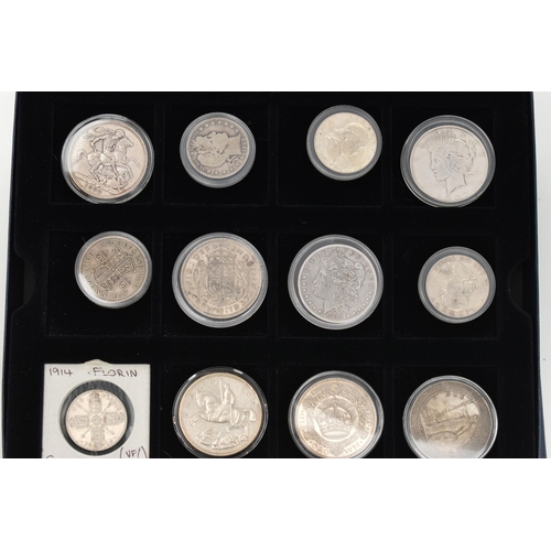 134 - A QUANTITY OF ROYAL MINT AND WESTMINSTER COINAGE, to include a 1911 British Trade Dollar with certif... 