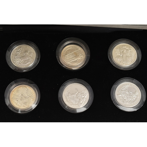 138 - A LARGE PLASTIC TUB TO INCLUDE MAINLY SILVER PROOF COINAGE A ROYAL MINT PREMIUM PROOF SET 2012, elev... 