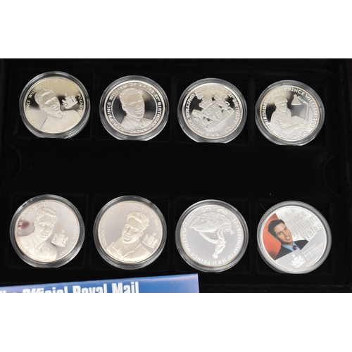 138 - A LARGE PLASTIC TUB TO INCLUDE MAINLY SILVER PROOF COINAGE A ROYAL MINT PREMIUM PROOF SET 2012, elev... 