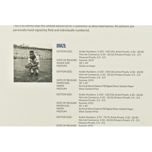 301 - JOSE DIAS HERRERA (BRAZIL 1925-?) 'PELE - ART LIFE FOOTBALL', a limited edition portfolio of eight p... 