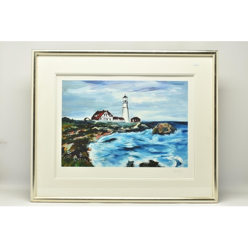 302 - BOB DYLAN (AMERICA 1941) 'LIGHTHOUSE IN MAINE', a limited edition print from the Beaten Path series,... 