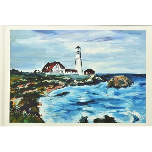 302 - BOB DYLAN (AMERICA 1941) 'LIGHTHOUSE IN MAINE', a limited edition print from the Beaten Path series,... 