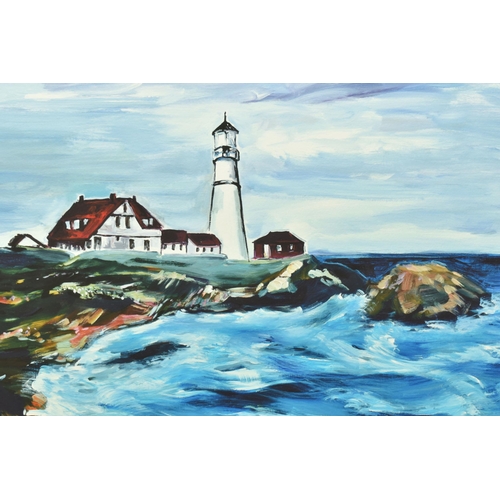 302 - BOB DYLAN (AMERICA 1941) 'LIGHTHOUSE IN MAINE', a limited edition print from the Beaten Path series,... 