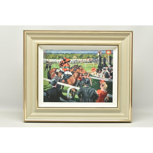 304 - SHERREE VALENTINE DAINES (BRITISH 1959) 'ASCOT RACE DAY III', a signed limited edition print depicti... 