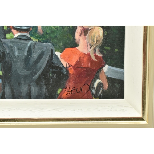 304 - SHERREE VALENTINE DAINES (BRITISH 1959) 'ASCOT RACE DAY III', a signed limited edition print depicti... 