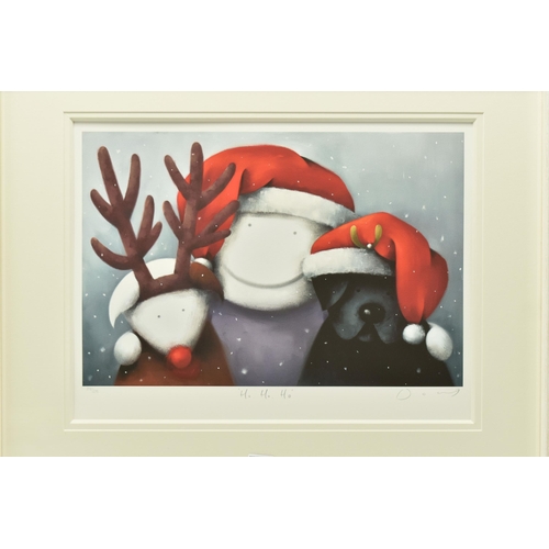 307 - DOUG HYDE (BRITISH 1972) 'HO, HO, HO', a signed limited edition print, depicting a figure and animal... 