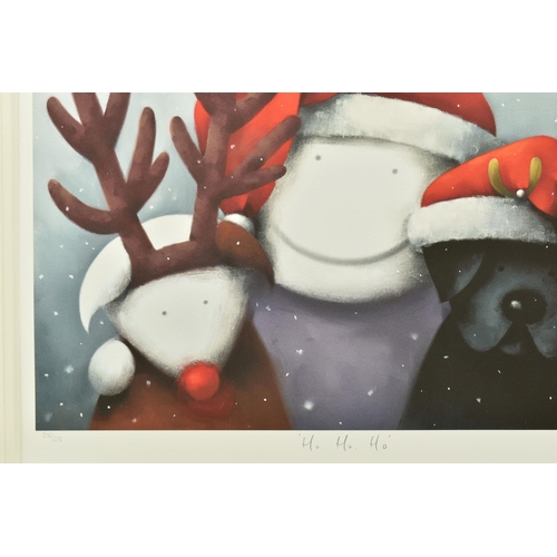 307 - DOUG HYDE (BRITISH 1972) 'HO, HO, HO', a signed limited edition print, depicting a figure and animal... 