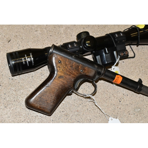 153 - ADIANA MOD 2 AIR PISTOL, no visible serial no., in working condition, light rusting and wear general... 