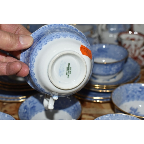 336 - A COLLECTION OF TEAWARE, to include a twenty eight piece Copeland Spode 'Spode's Camilla' tea set, a... 