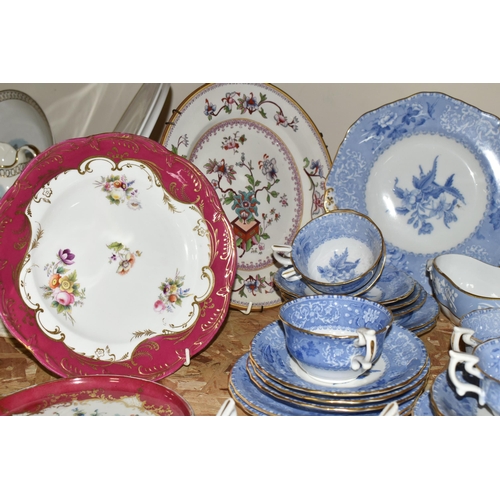 336 - A COLLECTION OF TEAWARE, to include a twenty eight piece Copeland Spode 'Spode's Camilla' tea set, a... 