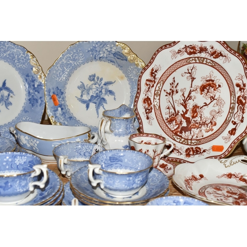 336 - A COLLECTION OF TEAWARE, to include a twenty eight piece Copeland Spode 'Spode's Camilla' tea set, a... 