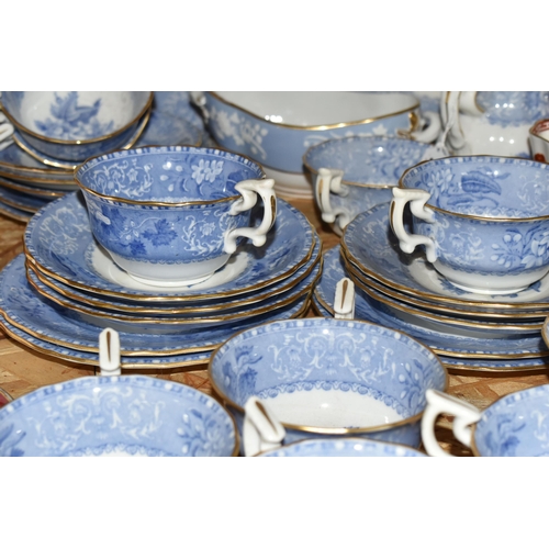 336 - A COLLECTION OF TEAWARE, to include a twenty eight piece Copeland Spode 'Spode's Camilla' tea set, a... 