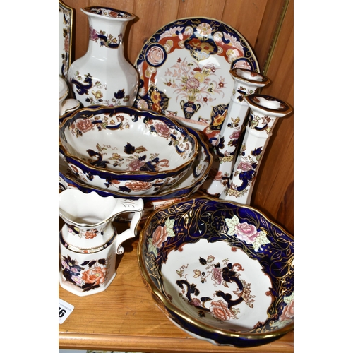 346 - A LARGE QUANTITY OF MASON'S IRONSTONE 'MANDALAY' PATTERN CERAMICS, comprising a limited edition of 5... 