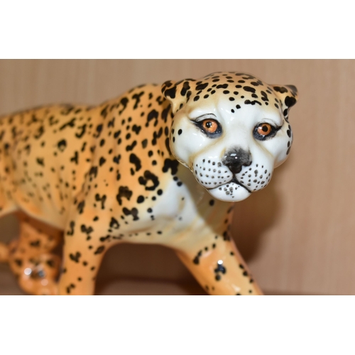 356 - A BESWICK LEOPARD FIGURE, model number 1082, height 12cm (1) (Condition Report: crazing lines visibl... 