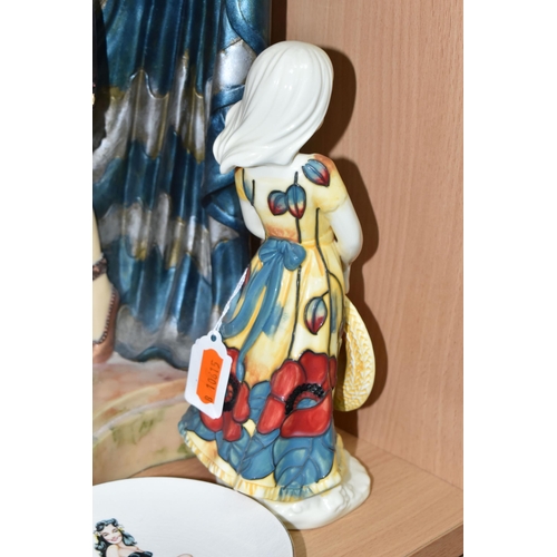 361 - A COLLECTION OF ORNAMENTS, comprising an Old Tupton Ware figurine 'The Poppy Girl', two chalkware wa... 