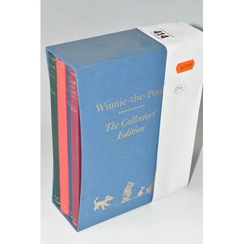 414 - MILNE; A.A. The Collectors' Edition in four volumes, Winnie-The-Pooh, The House At Pooh Corner, When... 