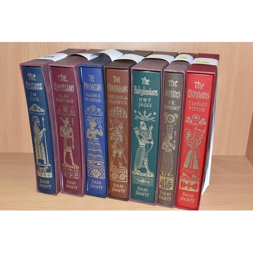 416 - THE FOLIO SOCIETY, Seven Titles, The Minoans by J. Lesley Fitton, pub 2004, The Hittites by O.R. Gur... 