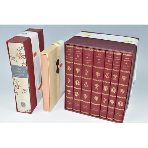 417 - THE FOLIO SOCIETY, Nine Titles relating to Jane Austen, Pride And Prejudice, Sense And Sensibility, ... 