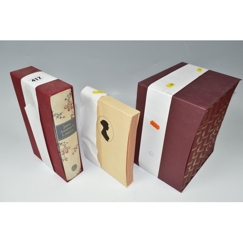 417 - THE FOLIO SOCIETY, Nine Titles relating to Jane Austen, Pride And Prejudice, Sense And Sensibility, ... 