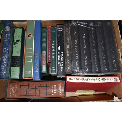 431 - THE FOLIO SOCIETY, seventeen titles including a five book box-set (sealed) 'Great Philosophers Of Th... 