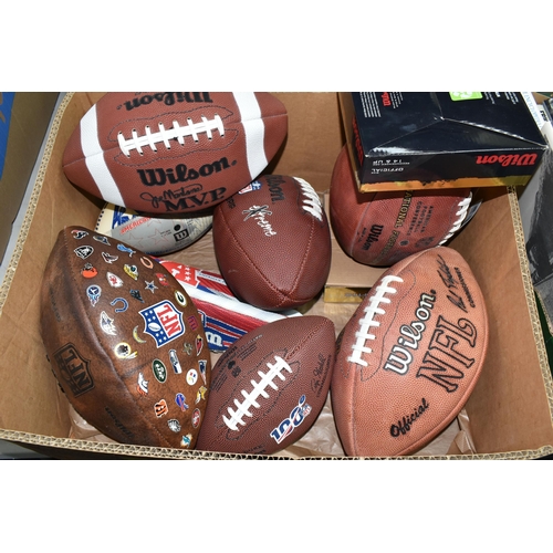 443 - A QUANTITY OF ASSORTED NFL MEMORABILIA, to include a collection of Superbowl and other DVDs, books, ... 