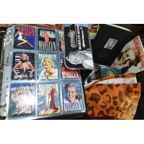 458 - A COLLECTION OF MODERN MARILYN MONROE MEMORABILIA, to include sets of trading cards, photographs and... 