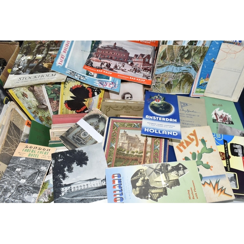 460 - ONE BOX OF EPHEMERA comprising a large number of early 20th century vintage postcards from the UK an... 