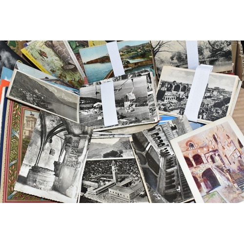 460 - ONE BOX OF EPHEMERA comprising a large number of early 20th century vintage postcards from the UK an... 