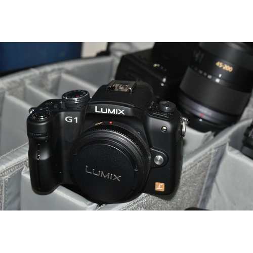 473 - A PANASONIC LUMIX DIGITAL CAMERA AND LENS KIT WITH INSTRUCTION MANUAL AND CASE, comprising Camera mo... 