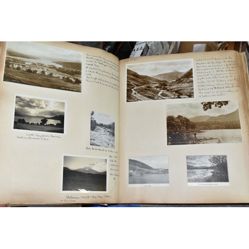 479 - ONE BOX OF EPHEMERA to include a scrapbook detailing an individual's tour of Scotland in 1938 and fe... 