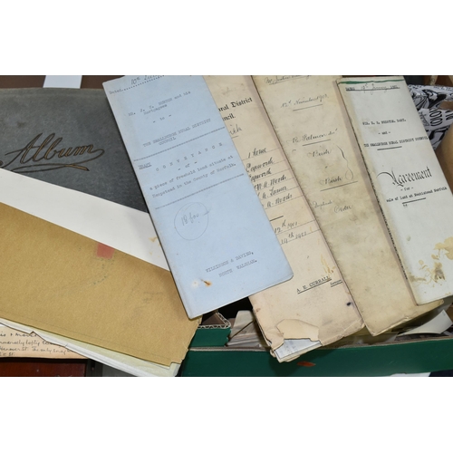 479 - ONE BOX OF EPHEMERA to include a scrapbook detailing an individual's tour of Scotland in 1938 and fe... 