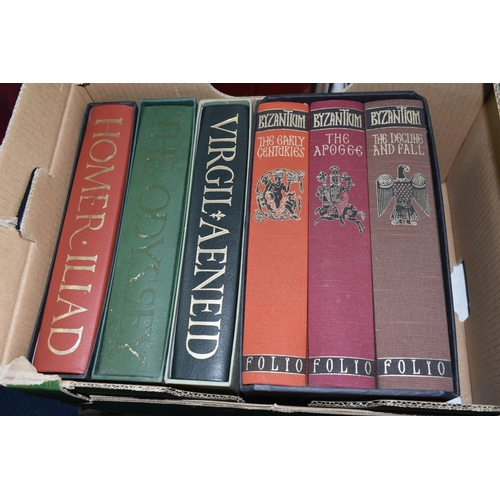 485 - THE FOLIO SOCIETY, Six Titles, including three volumes of Norwich; John Julius, Byzantium, I) The Ea... 