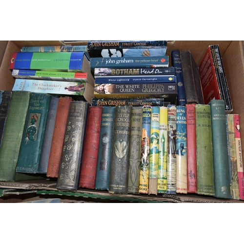 490 - THREE BOXES OF BOOKS & EPHEMERA containing sixty-five miscellaneous titles in hardback and paperback... 