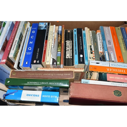 505 - FIVE BOXES OF BOOKS  containing approximately 175 miscellaneous titles in hardback and paperback for... 