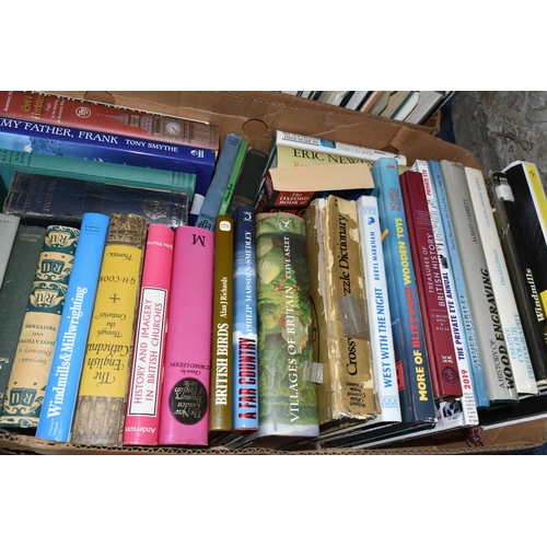 505 - FIVE BOXES OF BOOKS  containing approximately 175 miscellaneous titles in hardback and paperback for... 