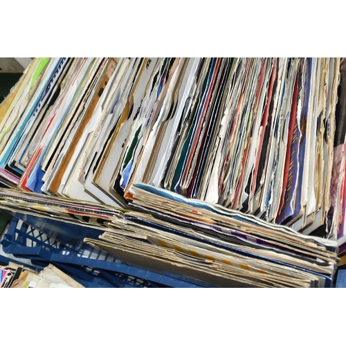 529 - TWO BOXES OF SINGLES RECORDS, approximately two hundred and fifty to three hundred singles, by artis... 