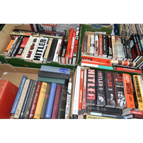 543 - FOUR BOXES OF BOOKS containing approximately ninety titles, mostly in hardback format on the subject... 