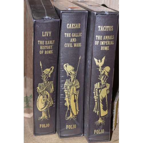 584 - THE FOLIO SOCIETY, Fourteen Titles on a Roman theme comprising eight volumes of Gibbon; Edward, The ... 