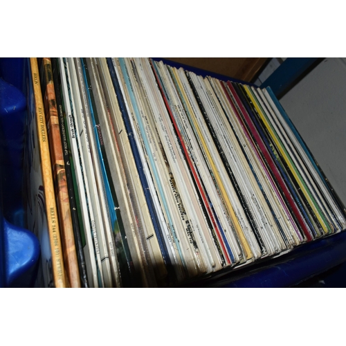 588 - TWO BOXES AND LOOSE RECORDS, to include approximately one hundred and twenty singles by artists incl... 