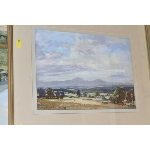 600 - AUBREY R.PHILLIPS (1920-1005) FOUR PASTEL LANDSCAPE STUDIES, comprising 'Tal-Y-Lyn' a Welsh landscap... 