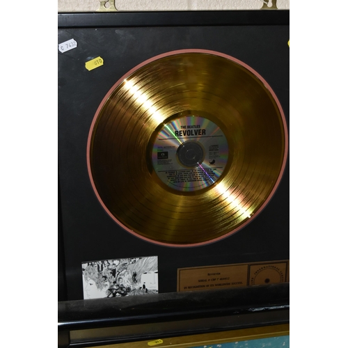 610 - THREE BEATLES LIMITED EDITION GOLD DISCS, comprising 'Magical Mystery Tour' 21/500 with certificate ... 