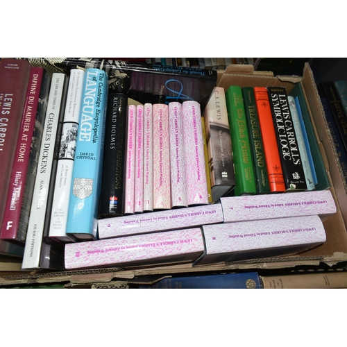 616 - SIX BOXES OF BOOKS containing approximately 140 miscellaneous titles in hardback and paperback forma... 