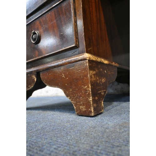 1218 - A 20TH CENTURY MAHOGANY TWIN PEDESTAL DESK, with green tooled leather writing surface, fitted with e... 