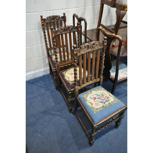 1223 - A 20TH CENTURY MAHOGANY DROP LEAF TABLE, with a single frieze drawer, open width 153cm x closed widt... 