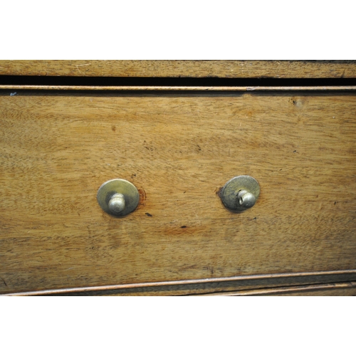 1230 - A 19TH CENTURY MAHOGANY CHEST ON CHEST, fitted with an arrangement of eight drawers, on bracket feet... 